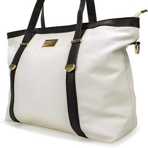 Badgley Mischka Anna Travel Weekender Bag - White